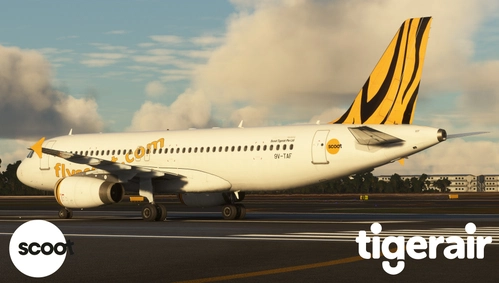 Fenix Simulations A320 - Scoot/Tigerair (Interim Merger Livery) | 9V-TAF
