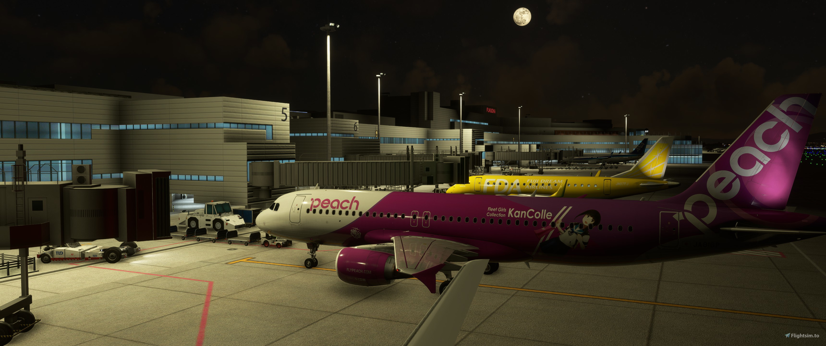 航空機・ヘリコプター Phoenix Peach A320 Peach Aviation (Pack) - Fenixsim A320 CFM for Microsoft