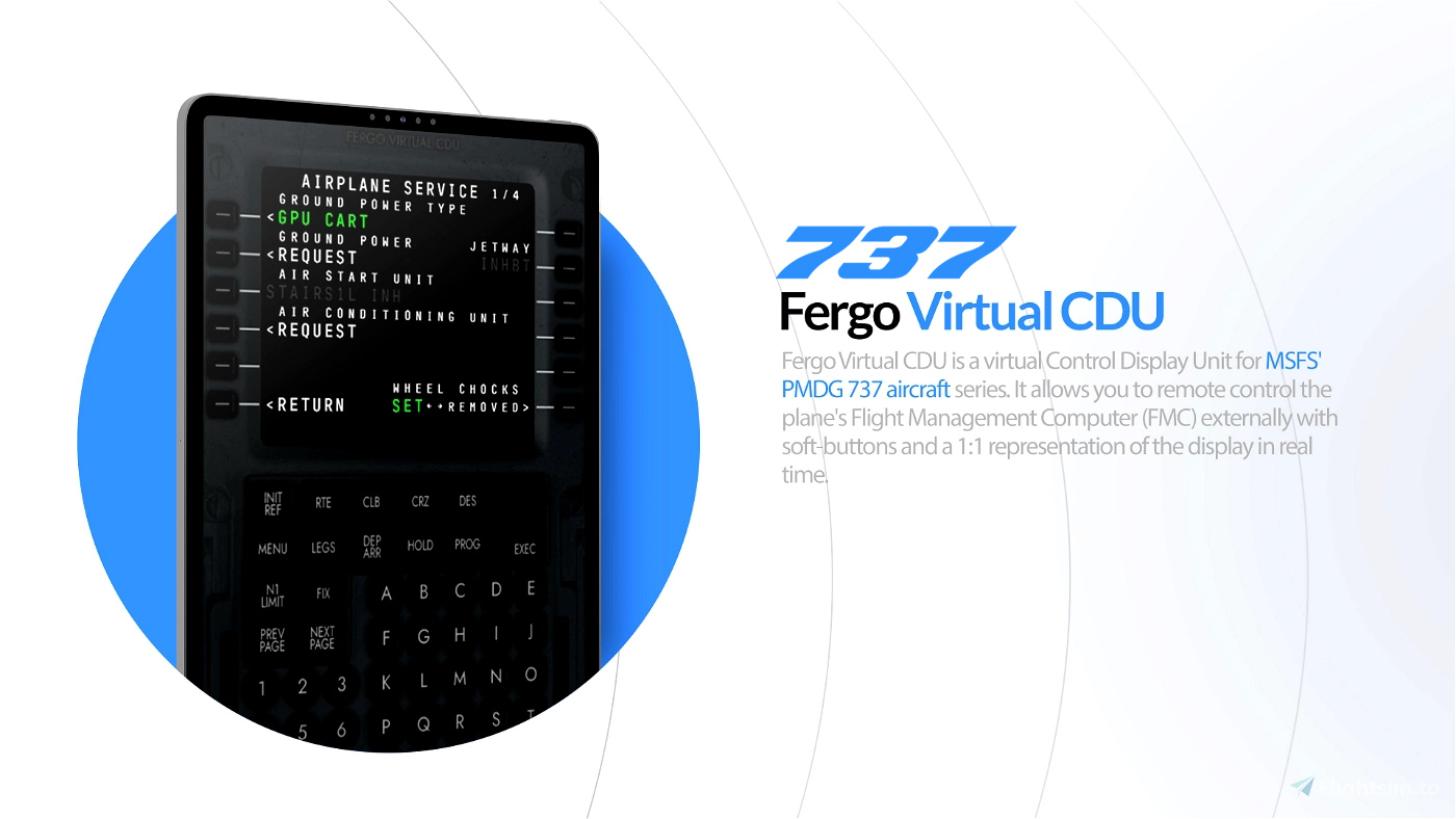 Fergo Virtual CDU - PMDG 737