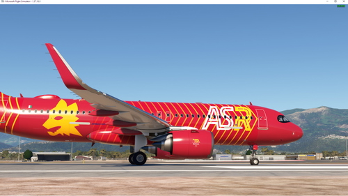FlyByWire A32NX AS ROMA Football Club Italy Livery -Requested*[Fictional Livery]