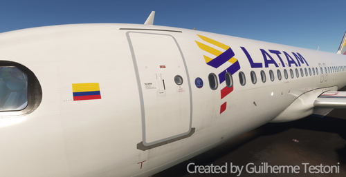Livery LATAM Colombia CC-BFE (CFM) for Fenix A320
