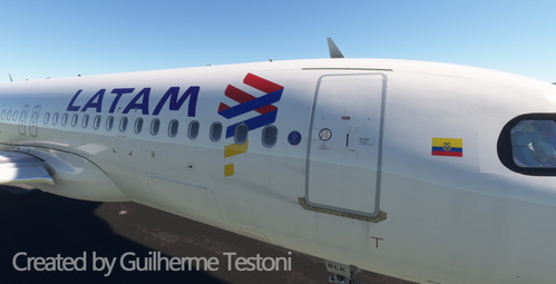 Fictional Livery LATAM Ecuador CC-BLK (CFM) for Fenix A320