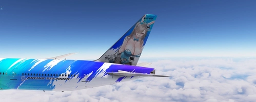 [FICTIONAL] PMDG 777-300ER Blue Archive [Asuna]