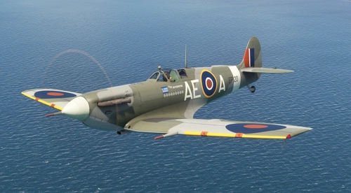 Flight Replicas Spitfire Mk.Vb EP120 / G-LFVB of the Fighter Collection.