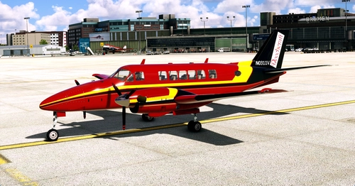 Flightsim Pictures Scott livery for the VirtualCol B99 Commuter