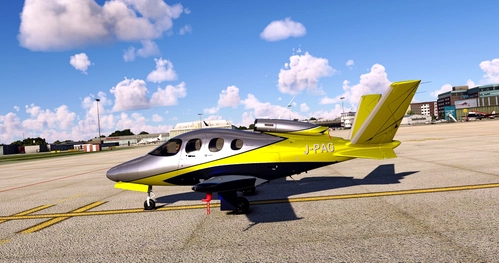 Flightsim Pictures Scott livery for the  FFX Vision Jet G2 