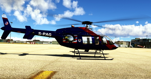 Flightsim Pictures Scott Livery for the  MS/Nemeth Designs Bell 407