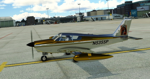 Flightsim Pictures Scott Livery for the A2A Comanche "Tsumukikatu" goldgreen