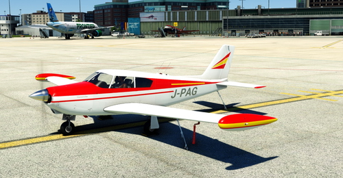 Flightsim Pictures Scott Livery for the A2A Comanche with Custom Reg