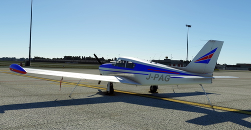 Flightsim Pictures Scott Livery for the A2A PA24-250 Comanche Custom Reg