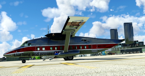 Flightsim Pictures Scott Livery for the Blackbox Shorts 330  "NCC-1701"