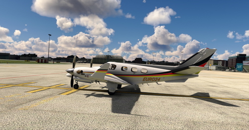 Flightsim Pictures Scott livery for the Blacksquare Duke B60 Turbine