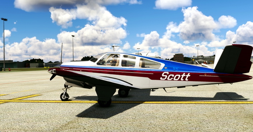 Flightsim Pictures Scott Livery for the Carenado Bonanza V-Tail