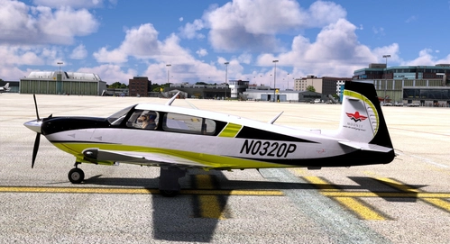 Flightsim Pictures Scott livery for the Carenado M20R Oviation in Tricolor