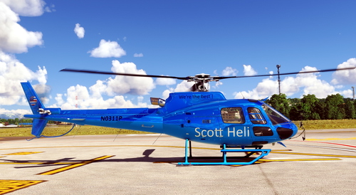 Flightsim Pictures Scott Livery for the CowanSim H 125