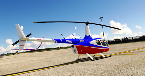 Flightsim Pictures Scott Livery for the CowanSim R66 "Bayern Munich"