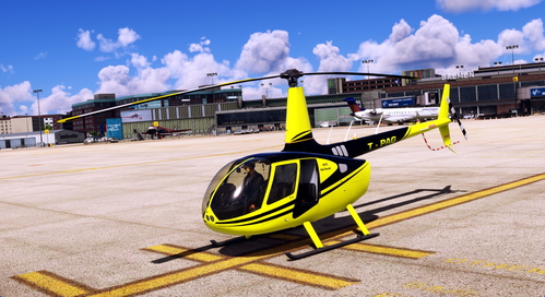 Flightsim Pictures Scott Livery for the CowanSim R66 Hertz and BVB09