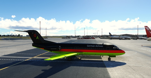 Flightsim Pictures Scott Livery for the Just Flight Fokker F28-4000