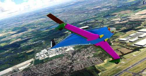 Flightsim Pictures Scott Livery for the LHC Quickie "Paradise Bird"