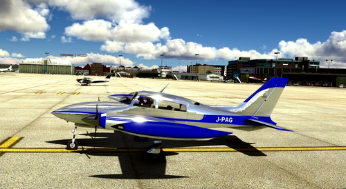 Flightsim Pictures Scott livery for the Milviz Cessna 310R