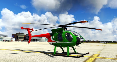 Flightsim Pictures Scott Livery for the shrike MD530 "Italy"