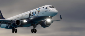 FlightSim Studio - E-Jets 195 Azul Brazilian Airlines PR-AUJ "Cmte. Omar Fontana " thumbnail 1