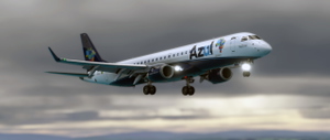 FlightSim Studio - E-Jets 195 Azul Brazilian Airlines PR-AUJ "Cmte. Omar Fontana " thumbnail 4