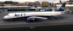 FlightSim Studio - E-Jets 195 Azul Brazilian Airlines PR-AUJ "Cmte. Omar Fontana " thumbnail 9