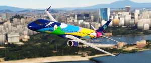 FlightSim Studio - E-Jets 195 Azul Brazilian Airlines PR-AXH "Verão Azul" thumbnail 2