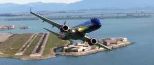 FlightSim Studio - E-Jets 195 Azul Brazilian Airlines PR-AXH "Verão Azul" thumbnail 1