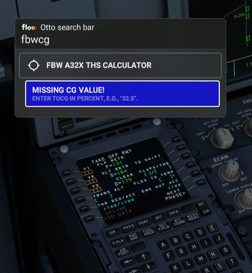 Flow Pro Takeoff Trim for FlyByWire A320 neo