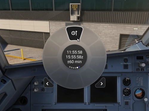 Flow Sim Time Scroll Widget