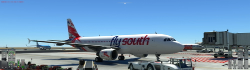 Fly South VA fictional livery for the A320 Fenix