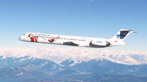 Fly The Maddog X — Finnair MD-82 OH-LMN (Santa Claus)