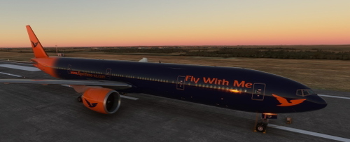 Fly With Me VA livery PMDG B77W  V2