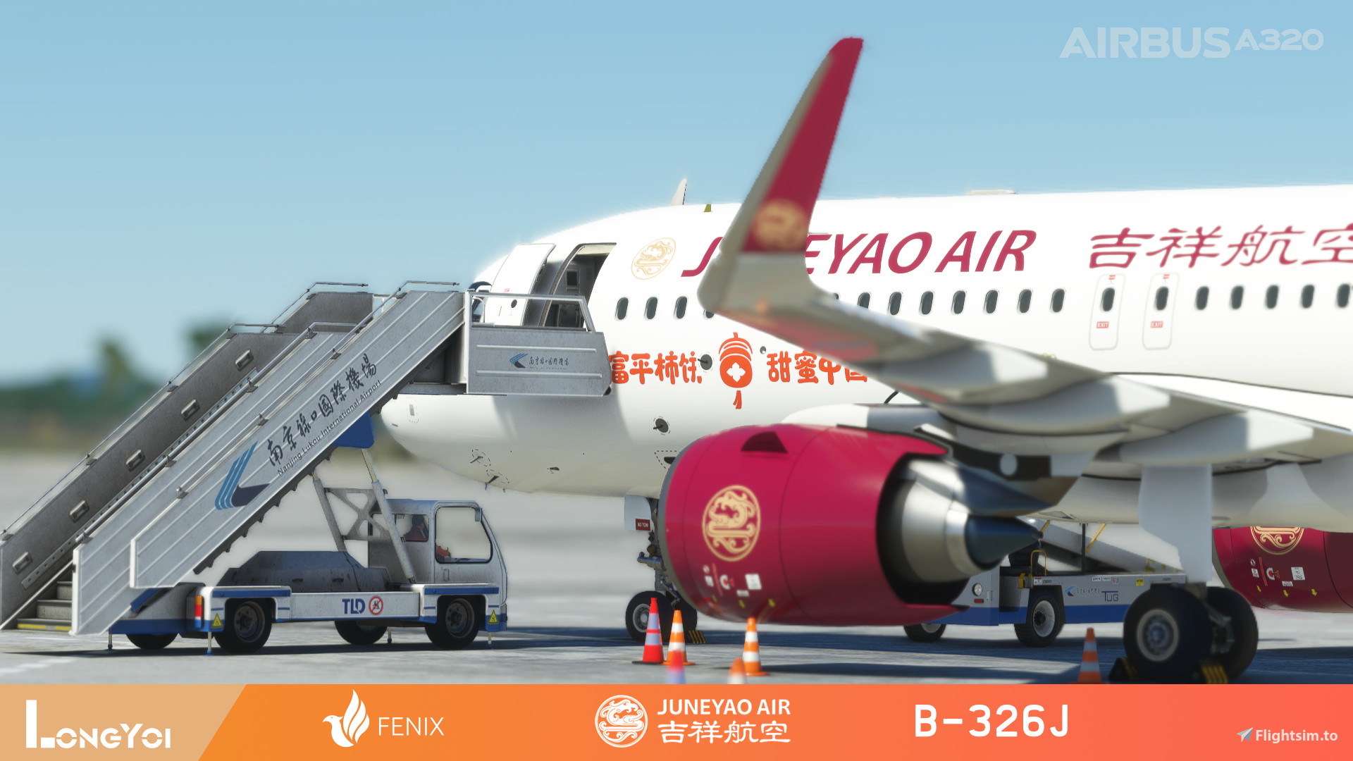 [A32NX] FlyByWire 320neo Juneyao Air 吉祥航空 B-326J - Image 1