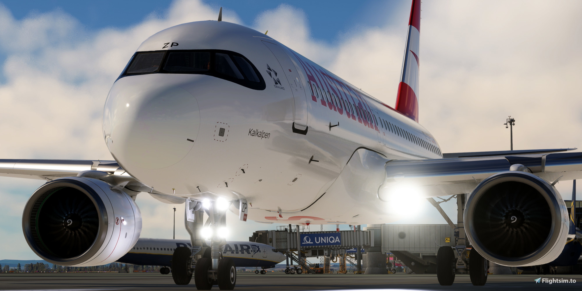 [A32NX] FlyByWire | Airbus A320neo Austrian Airlines OE-LZP - 8k  - ONLY FOR FLYBYWIRE - Image 1
