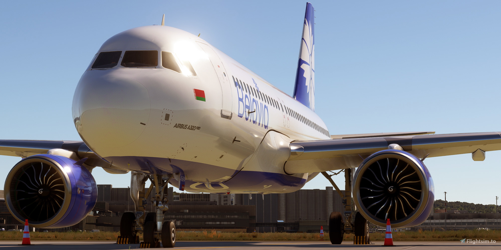 A32NX] FlyByWire | Airbus A320neo Belavia Jet EW-456PA - 8k - ONLY