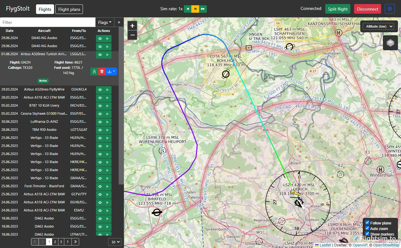 FlygStolt - Flight Journal & Replay - Image 1