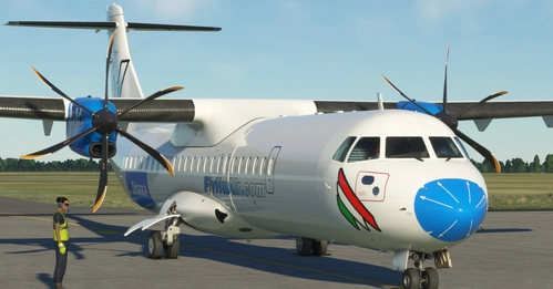 FlyHuAir #1haza Fictional Airline and Livery - Asobo ATR 72-600