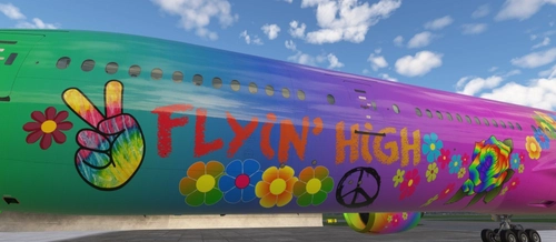 Flyin' High - Hippy Theme  for PMDG 777
