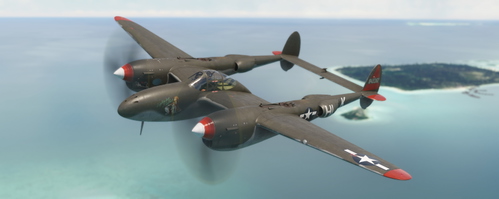 FlyingIron P-38L Fictional Livery "Lightning Flashes"
