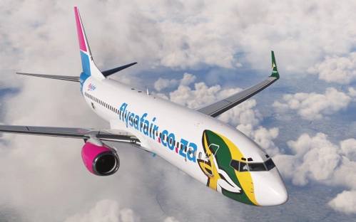 FlySafair Boeing 737-800 PMDG BW ZS-SJO Springboks