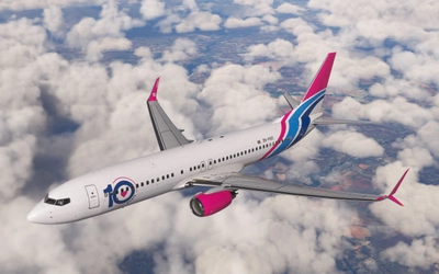 FlySafair Boeing 737-800 PMDG SSW ZS-FGC 10 Year Anniversary Livery