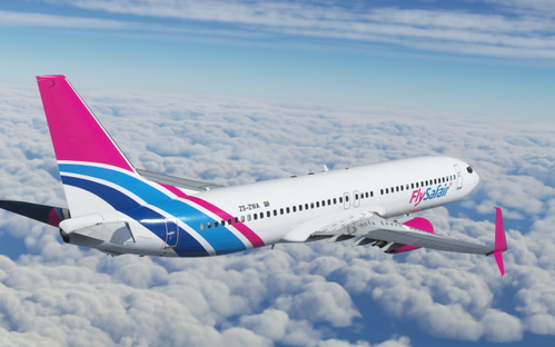 FlySafair Boeing 737-800 PMDG SSW ZS-ZWA New Livery