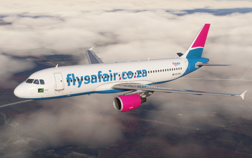 FlySafair Fenix A320 ZS-SFA Old Livery Fictional Block 2