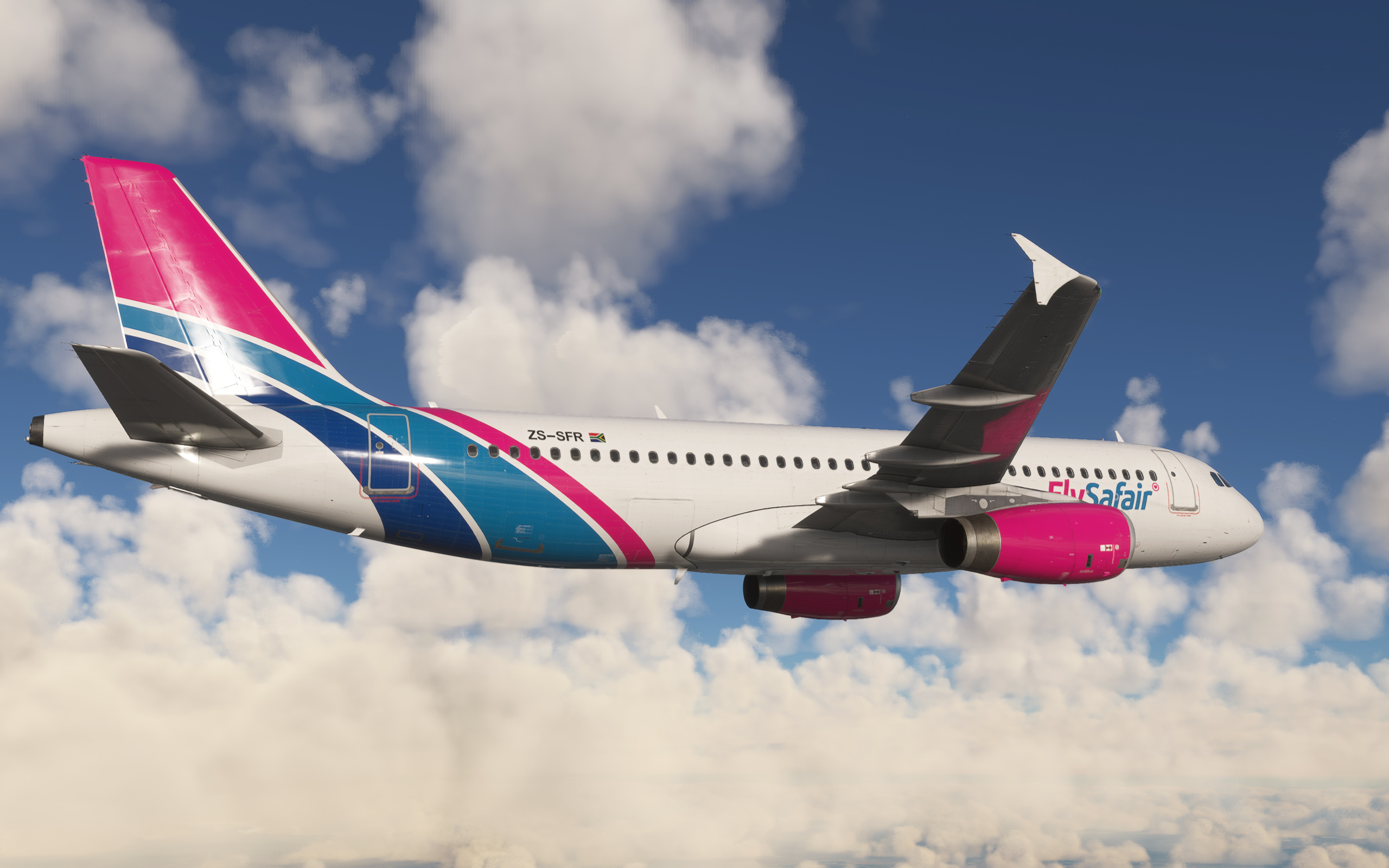 FlySafair Fenix A320 ZS-SFR New Livery Fictional Block 2