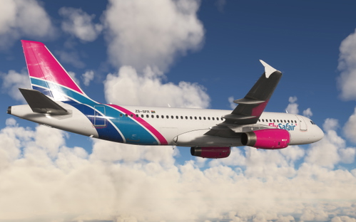 FlySafair Fenix A320 ZS-SFR New Livery Fictional Block 2