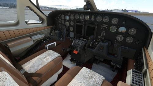 Flysimware Cessna 414 - Retro Brown Interior