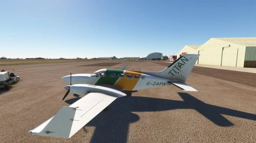 Flysimware Cessna 414 Chancellor livery for Titan Airways G-ZAPA request